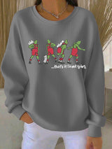 🦌Buy 3 Get 15% Off🦌Women's Retro That'S It I'M Not Going Print Round Neck Sweatshirt