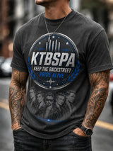Herren-T-Shirt mit Musikmotiv