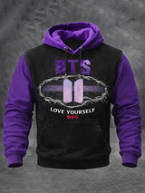 🔥Buy 3 Get 15% Off🔥Men's Music Art Print Raglan Sleeve Hoodie