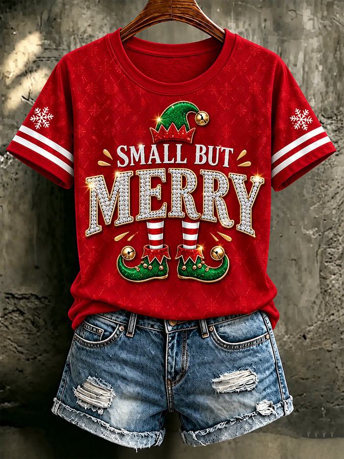 Women'S Casual Christmas Print Top