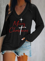 🦌Buy 3 Get 15% Off🦌Women's Merry Christmas Printed Long Sleeve T-Shirt