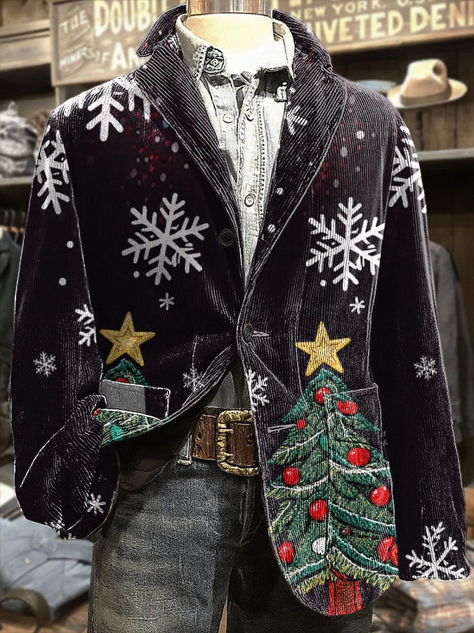 🔥Buy $69 save 10%🔥Men's Retro Christmas Casual Blazer