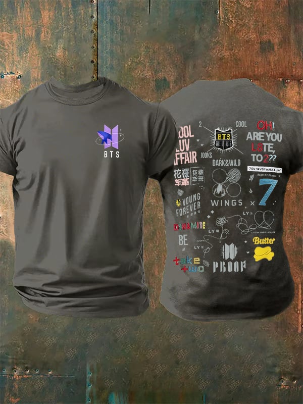 🔥Buy 3 Get 15% Off🔥Men's K-pop  Print Casual T-Shirt