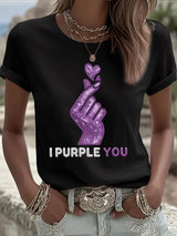 Women's K-pop  Print Casual T-Shirt