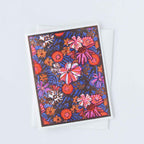 Blooming Trellis (Blue) Everyday Letterpress Card