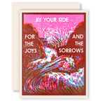 By Your Side (Waves) Letterpress Encouragement Card