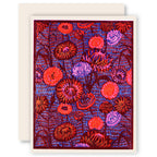 Strawflower (Orange) Everyday Letterpress Card