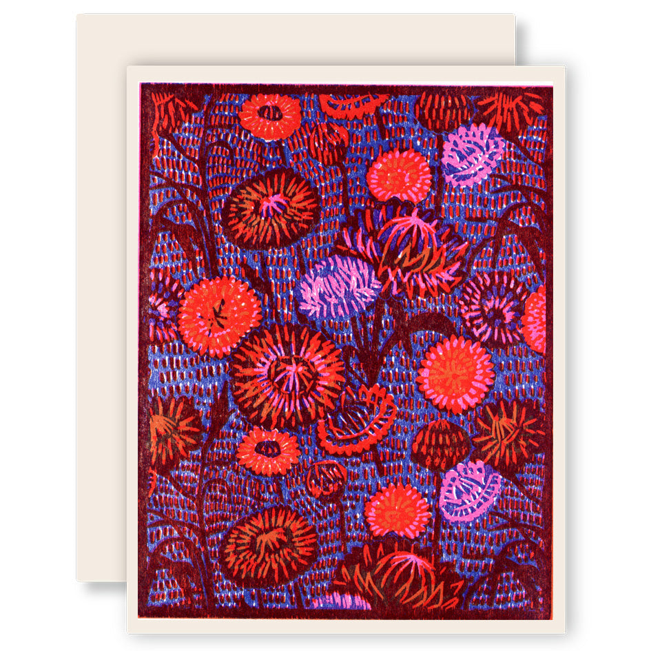 Strawflower (Orange) Everyday Letterpress Card