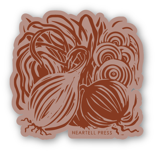 Onions Ecofriendly Sticker