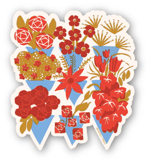 Flower Shop Bouquet Ecofriendly Sticker