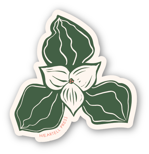 Trilium Ecofriendly Sticker