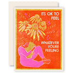 It's Okay to Feel (Coneflowers) Sympathy Card