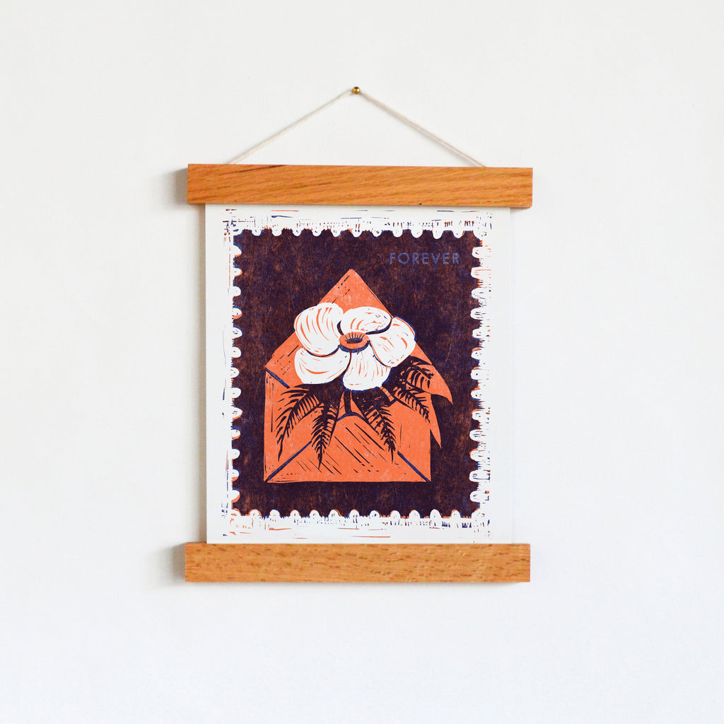 Postage Stamp 8x10 Art Print