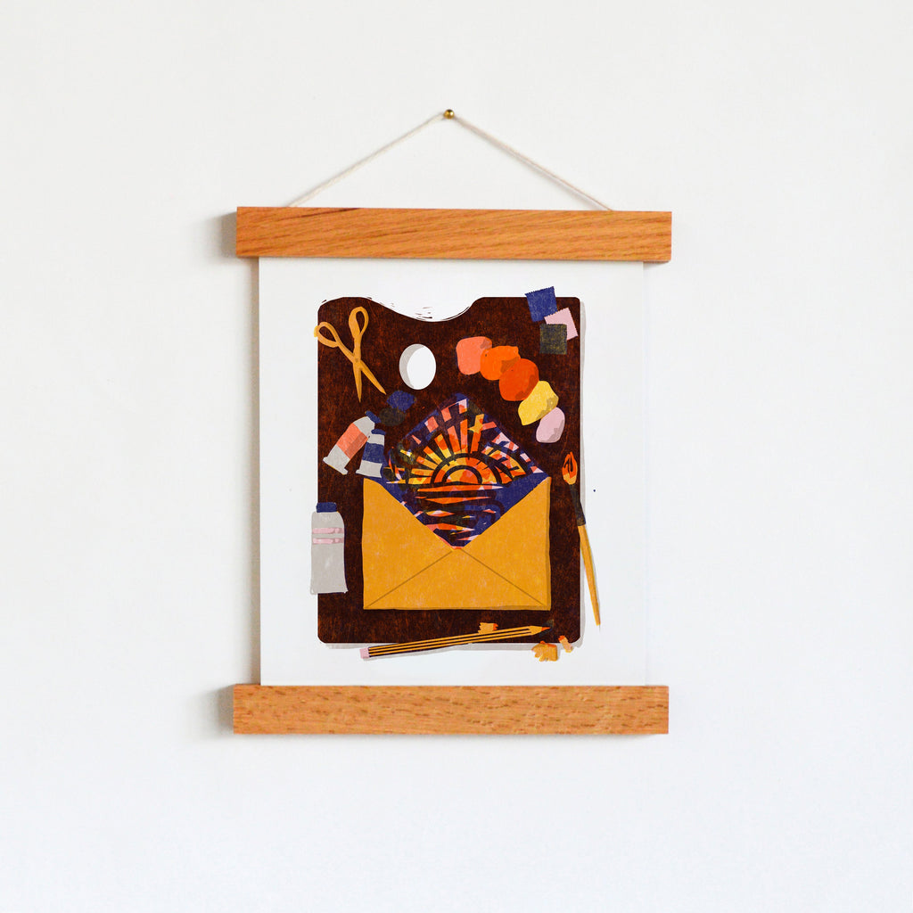 Envelope Palette 8x10 Art Print
