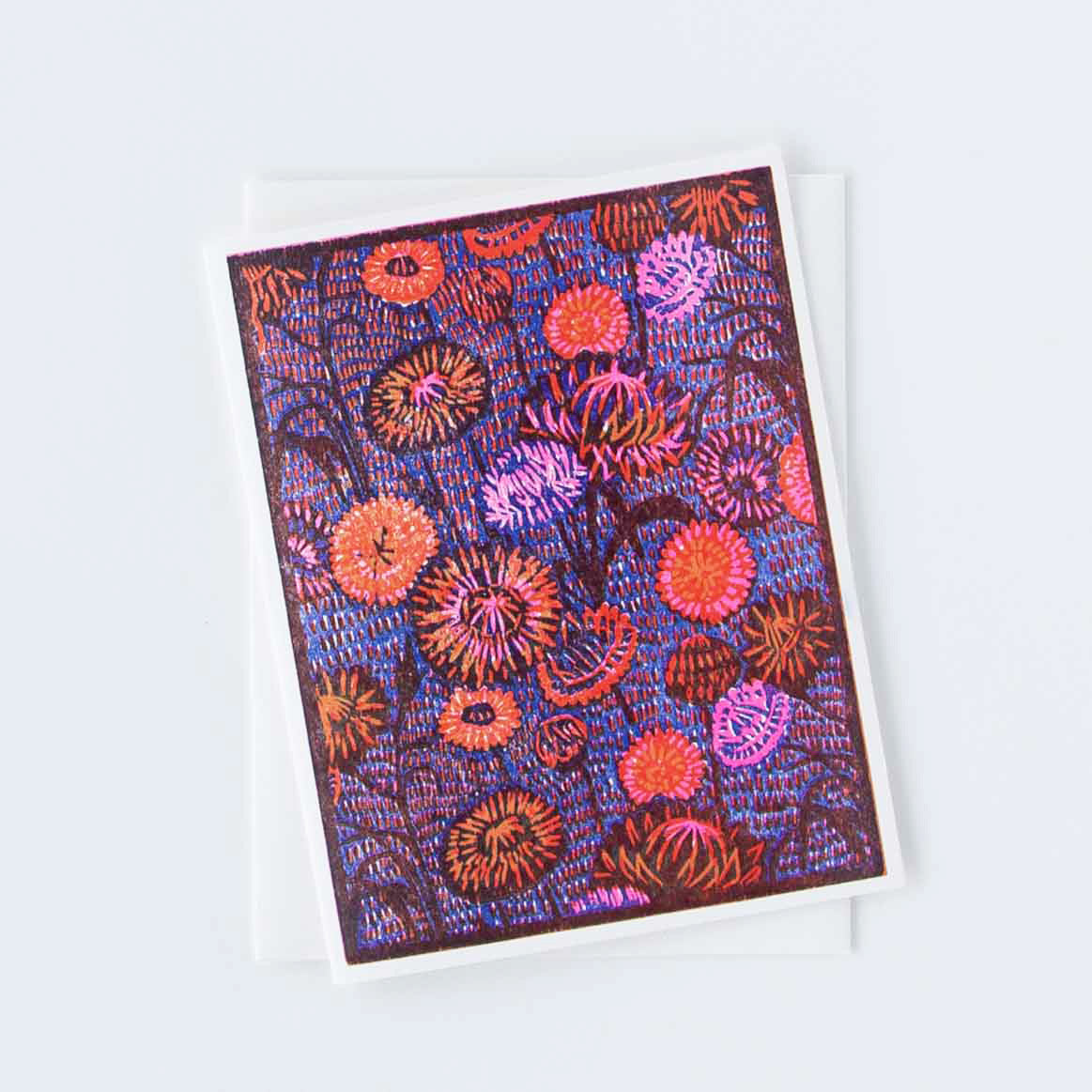 Strawflower (Orange) Everyday Letterpress Card