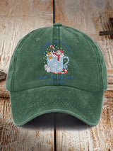 🦌Buy 3 Get 15% Off🦌Retro Christmas Snowman In Coffee Surviving The Holidays One Meltdown At A Time Print Baseball Cap