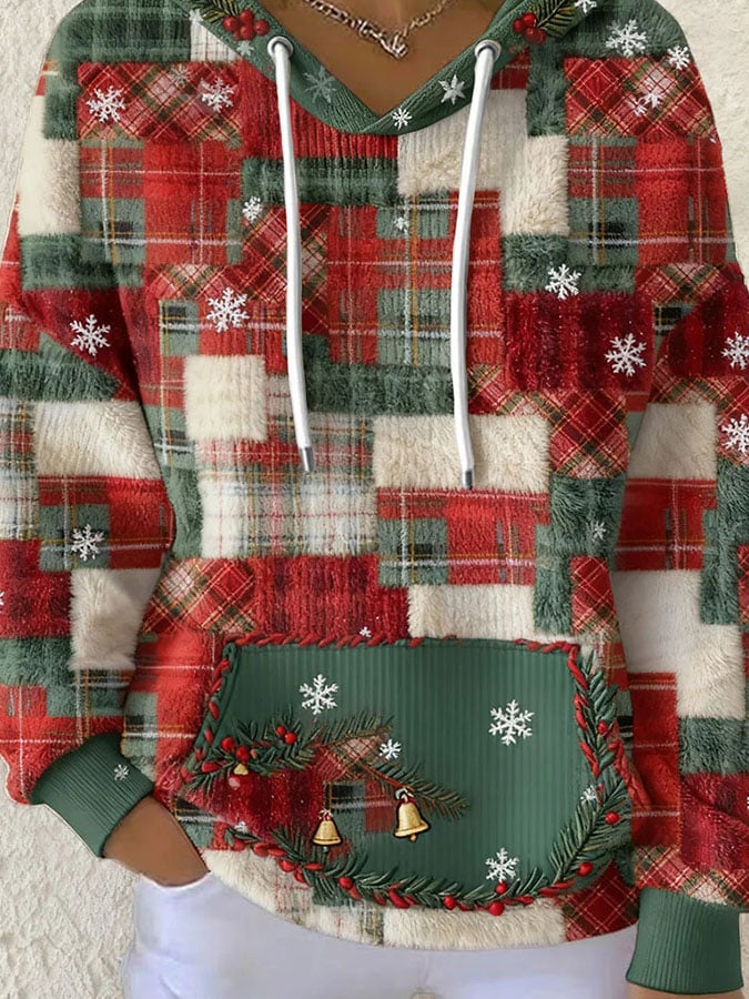 🦌Buy 3 Get 15% Off🦌Women's Casual Christmas Nativity Print Long Sleeve Hooded Sweatshirt