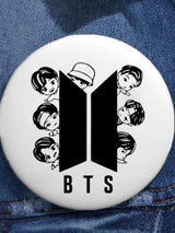 🔥Buy 3 Get 15% Off🔥Unisex BTS Design Printed Brooch