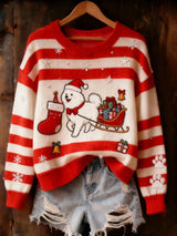 🦌Buy 3 Get 15% Off🦌Women's Casual Christmas Animal Art Print Sweater