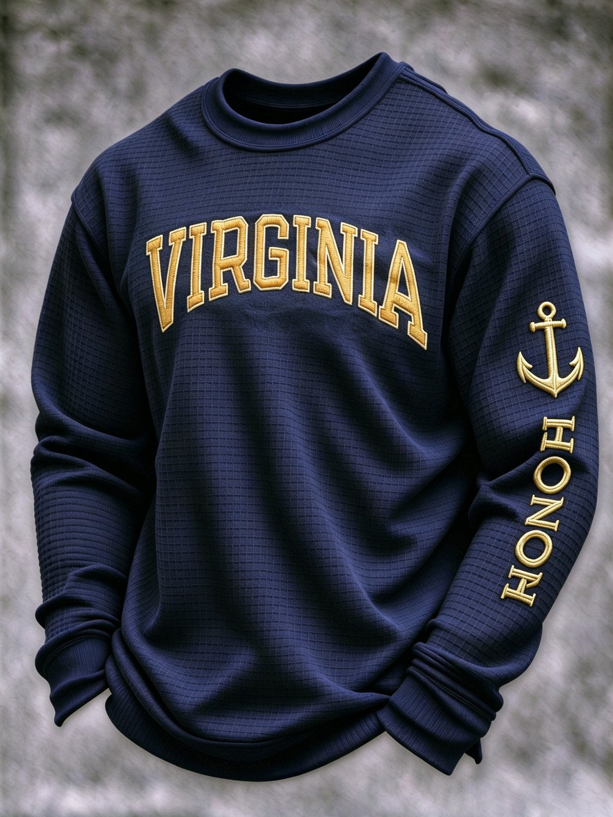 Men's Veteran-Print Casual Sweatshirt