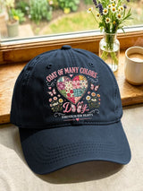 Retro Coat Of Many Colors Forever In Our Hearts Print Baseball Cap