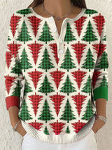 🦌Buy 3 Get 15% Off🦌Women's Casual Printed Knit Top