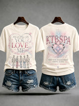 Damen-T-Shirt mit Musik-Kunstdruck