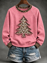 Women's Christmas Comfortable Raglan Sleeve Crew Neck Sweatshirt