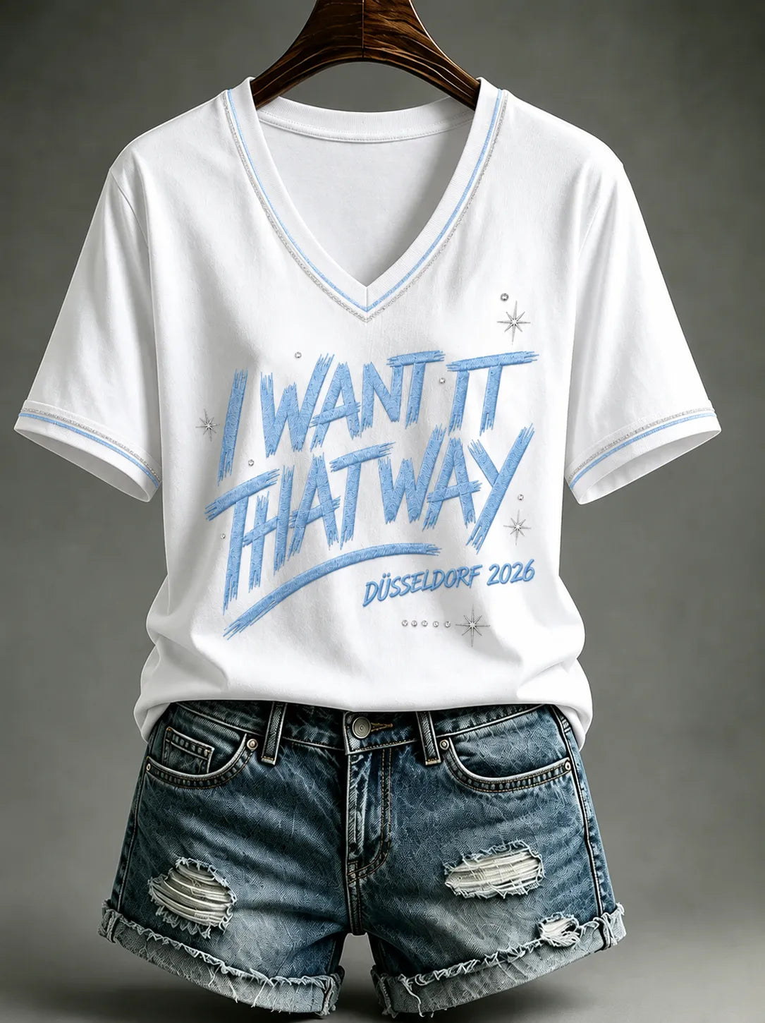 Damen-T-Shirt mit Musik-Kunstdruck