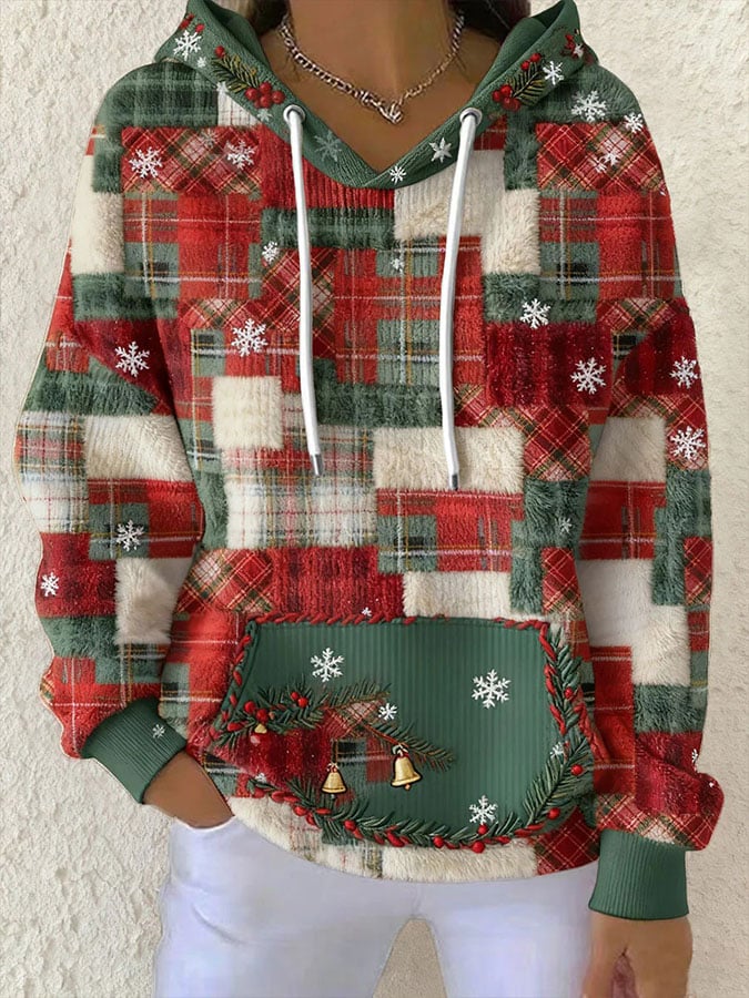 🦌Buy 3 Get 15% Off🦌Women's Casual Christmas Nativity Print Long Sleeve Hooded Sweatshirt