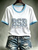 Bedrucktes Damen-T-Shirt für Tourneemusik