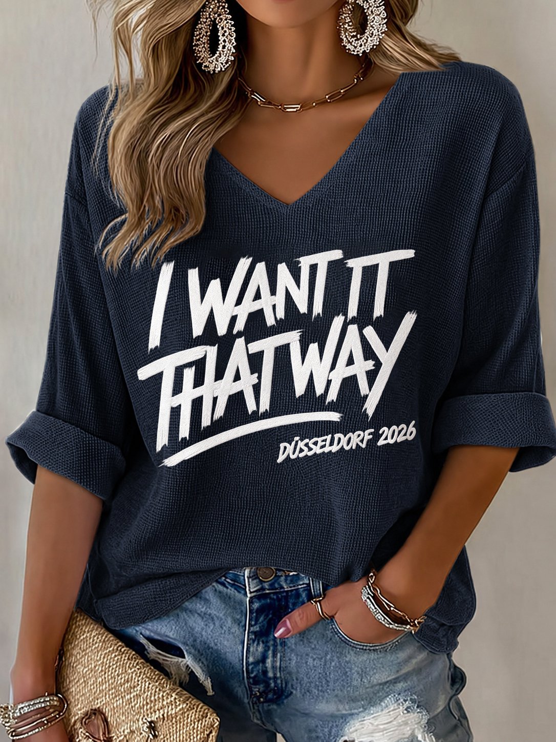 Women's Musical Art Printed T-shirt