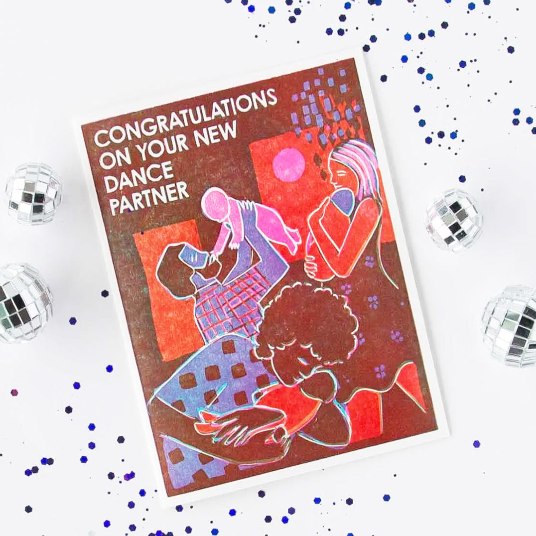Congratulations On Your New Dance Partner (New Baby) Card