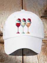 🦌Buy 3 Get 15% Off🦌Unisex Christmas Red Wine Glass Print Hat