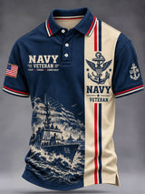 Men's U.S. Veterans Day Print Polo Shirt