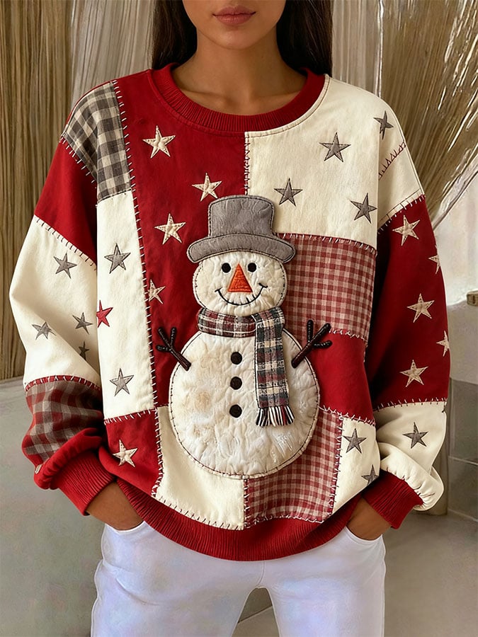 🦌Buy 3 Get 15% Off🦌Women's Casual Christmas Print Long Sleeve Sweatshirt