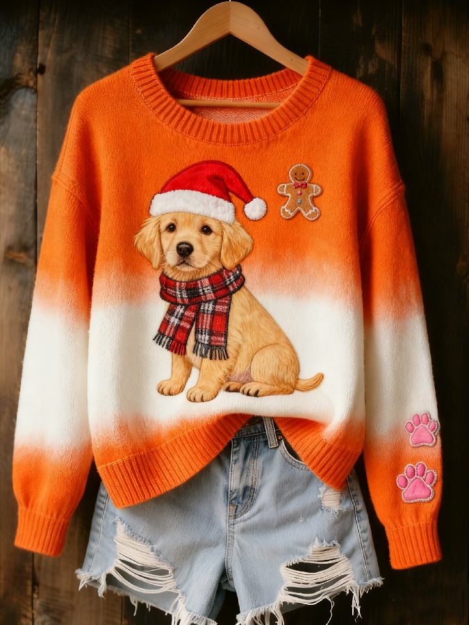 🦌Buy 3 Get 15% Off🦌Women's Casual Christmas Animal Art Print Sweater