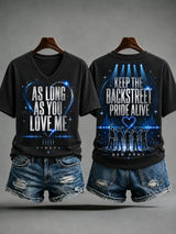 Damen-T-Shirt mit Musik-Kunstdruck
