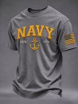 Men's American veterans Printed Short-Sleeve T-Shirt