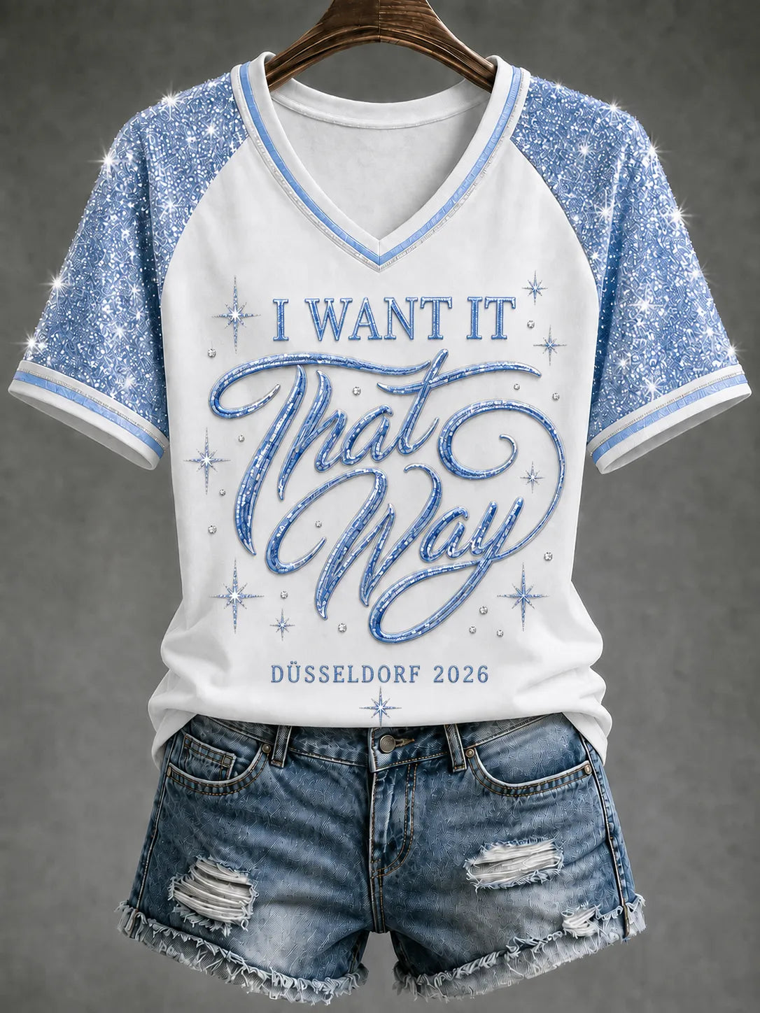 Damen-T-Shirt mit Musik-Kunstdruck