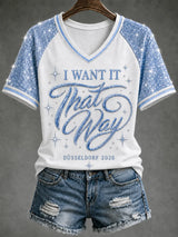 Damen-T-Shirt mit Musik-Kunstdruck