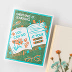 Grieving is Learning (Book) Letterpress Sympathy Card