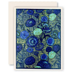 Strawflower (Blue)  Letterpress Card