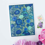 Strawflower (Blue)  Letterpress Card